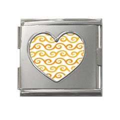 Seamless-pattern-ibatik-luxury-style-vector Mega Link Heart Italian Charm (18mm) by nateshop