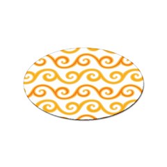 Seamless-pattern-ibatik-luxury-style-vector Sticker (oval) by nateshop