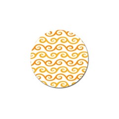 Seamless-pattern-ibatik-luxury-style-vector Golf Ball Marker by nateshop