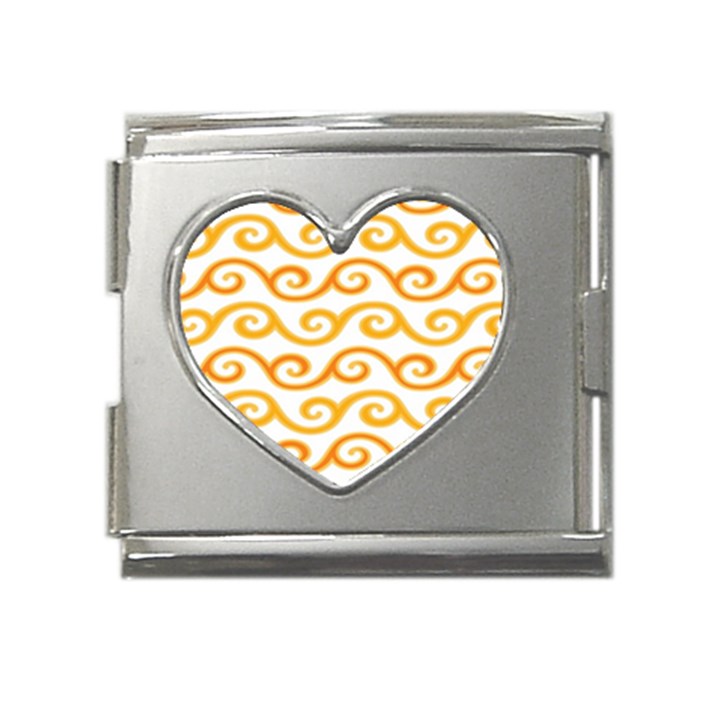 Seamless-pattern-ibatik-luxury-style-vector Mega Link Heart Italian Charm (18mm)