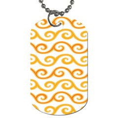 Seamless-pattern-ibatik-luxury-style-vector Dog Tag (two Sides) by nateshop