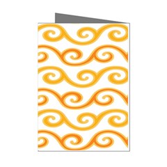 Seamless-pattern-ibatik-luxury-style-vector Mini Greeting Cards (pkg Of 8) by nateshop