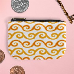 Seamless-pattern-ibatik-luxury-style-vector Mini Coin Purse by nateshop