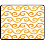 Seamless-pattern-ibatik-luxury-style-vector Fleece Blanket (Medium)  60 x50  Blanket Front