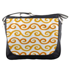 Seamless-pattern-ibatik-luxury-style-vector Messenger Bag by nateshop