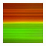 Orange And Green Blur Abstract Print Medium Glasses Cloth Front