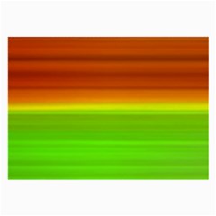 Orange And Green Blur Abstract Print Large Glasses Cloth