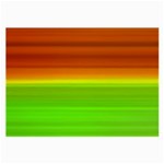 Orange And Green Blur Abstract Print Large Glasses Cloth Front