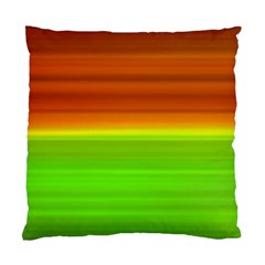 Orange And Green Blur Abstract Print Standard Cushion Case (two Sides) by dflcprintsclothing