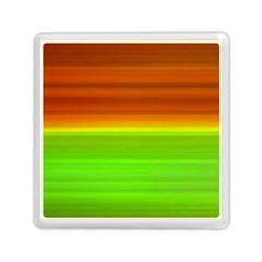 Orange And Green Blur Abstract Print Memory Card Reader (square) by dflcprintsclothing