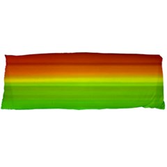 Orange And Green Blur Abstract Print Body Pillow Case Dakimakura (two Sides) by dflcprintsclothing