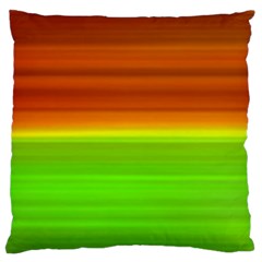 Orange And Green Blur Abstract Print Standard Flano Cushion Case (one Side)