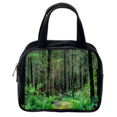 Forest Woods Nature Landscape Tree Classic Handbag (one Side) by Celenk