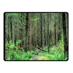 Forest Woods Nature Landscape Tree Fleece Blanket (small) by Celenk