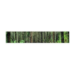 Forest Woods Nature Landscape Tree Flano Scarf (mini) by Celenk