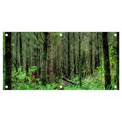 Forest Woods Nature Landscape Tree Banner And Sign 4  X 2  by Celenk