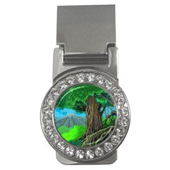 Green Forest Tropical Jungle Tree Wood Nature Money Clips (cz)  by Wegoenart