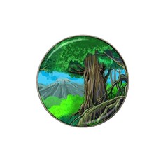 Green Forest Tropical Jungle Tree Wood Nature Hat Clip Ball Marker by Wegoenart