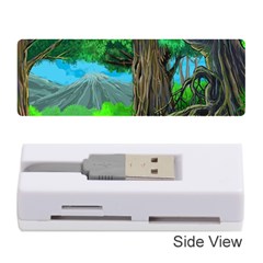 Green Forest Tropical Jungle Tree Wood Nature Memory Card Reader (stick) by Wegoenart