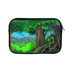 Green Forest Tropical Jungle Tree Wood Nature Apple Ipad Mini Zipper Cases by Wegoenart