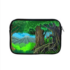 Green Forest Tropical Jungle Tree Wood Nature Apple Macbook Pro 15  Zipper Case by Wegoenart