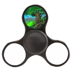 Green Forest Tropical Jungle Tree Wood Nature Finger Spinner