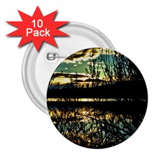 Forest Sunset Dusk Reflection 2 25  Buttons (10 Pack)  by Wegoenart