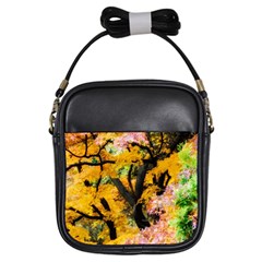 Japan Garden Color Tree Zen Girls Sling Bag by Wegoenart