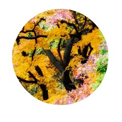 Japan Garden Color Tree Zen Mini Round Pill Box by Wegoenart