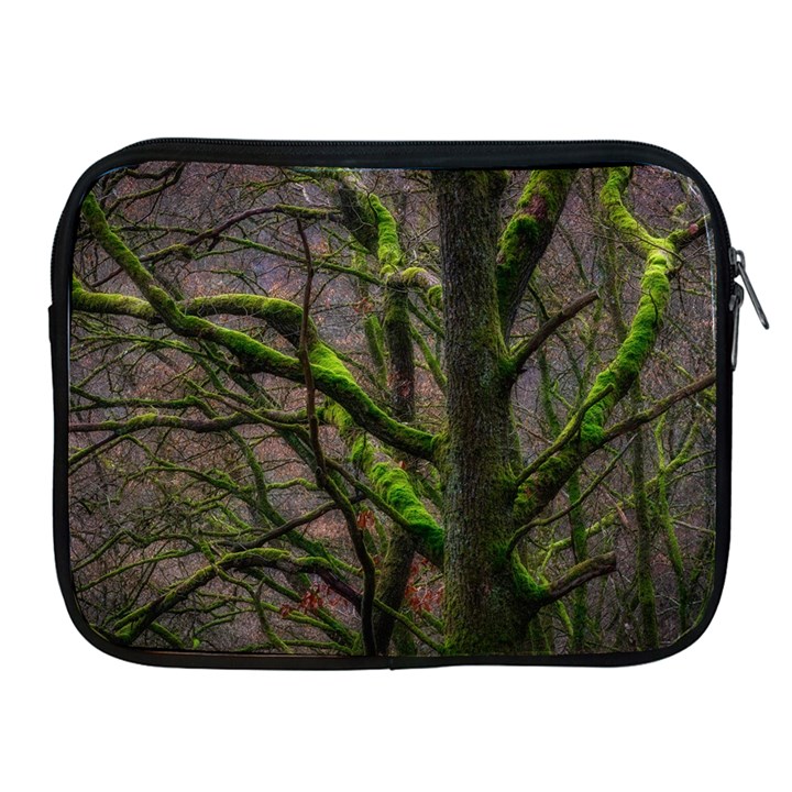 Tree Moss Forest Bark Wood Trunk Apple iPad 2/3/4 Zipper Cases