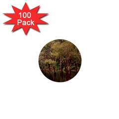 Landscape Jungle Reflection Nature 1  Mini Buttons (100 Pack)  by Wegoenart