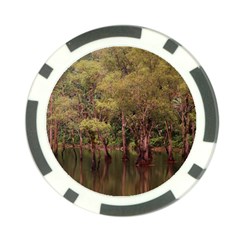 Landscape Jungle Reflection Nature Poker Chip Card Guard by Wegoenart