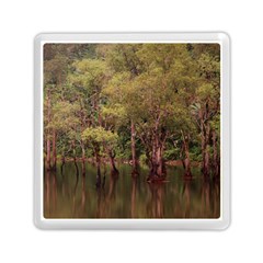 Landscape Jungle Reflection Nature Memory Card Reader (square) by Wegoenart