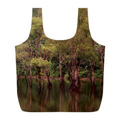 Landscape Jungle Reflection Nature Full Print Recycle Bag (l) by Wegoenart