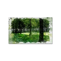 Beeches Trees Tree Lawn Forest Nature Sticker Rectangular (100 Pack) by Wegoenart