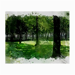 Beeches Trees Tree Lawn Forest Nature Small Glasses Cloth by Wegoenart