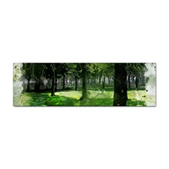 Beeches Trees Tree Lawn Forest Nature Sticker (bumper) by Wegoenart