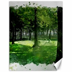 Beeches Trees Tree Lawn Forest Nature Canvas 12  X 16  by Wegoenart