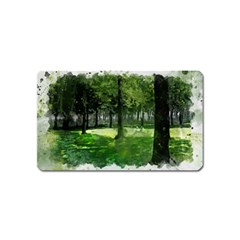 Beeches Trees Tree Lawn Forest Nature Magnet (name Card)