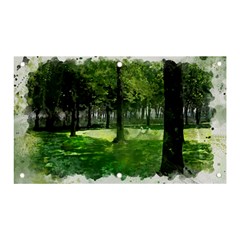 Beeches Trees Tree Lawn Forest Nature Banner And Sign 5  X 3 