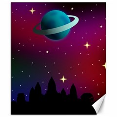 Asteroid Comet Star Space Aurora Canvas 8  X 10  by Wegoenart