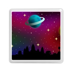 Asteroid Comet Star Space Aurora Memory Card Reader (square) by Wegoenart