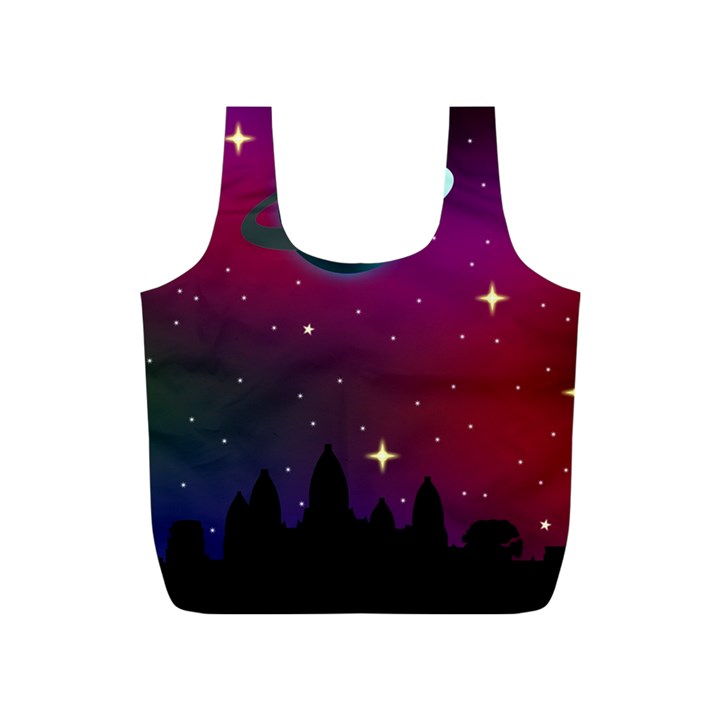 Asteroid Comet Star Space Aurora Full Print Recycle Bag (S)