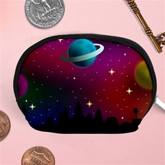 Asteroid Comet Star Space Aurora Accessory Pouch (medium) by Wegoenart