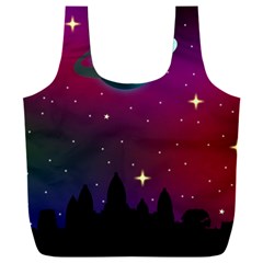 Asteroid Comet Star Space Aurora Full Print Recycle Bag (xxl) by Wegoenart