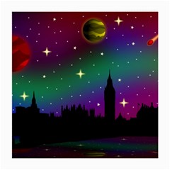 Illustration Clock Asteroid Comet Galaxy Medium Glasses Cloth by Wegoenart