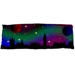 Illustration Clock Asteroid Comet Galaxy Body Pillow Case Dakimakura (two Sides) by Wegoenart