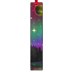 Illustration Clock Asteroid Comet Galaxy Large Book Marks by Wegoenart