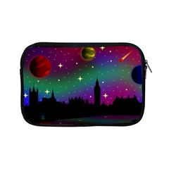 Illustration Clock Asteroid Comet Galaxy Apple Ipad Mini Zipper Cases by Wegoenart