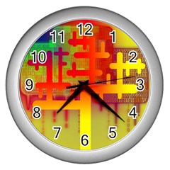 Code Binary System Wall Clock (silver) by Wegoenart